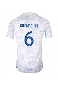 Ranska Matteo Guendouzi #6 Jalkapallovaatteet Vieraspaita MM-kisat 2022 Lyhythihainen